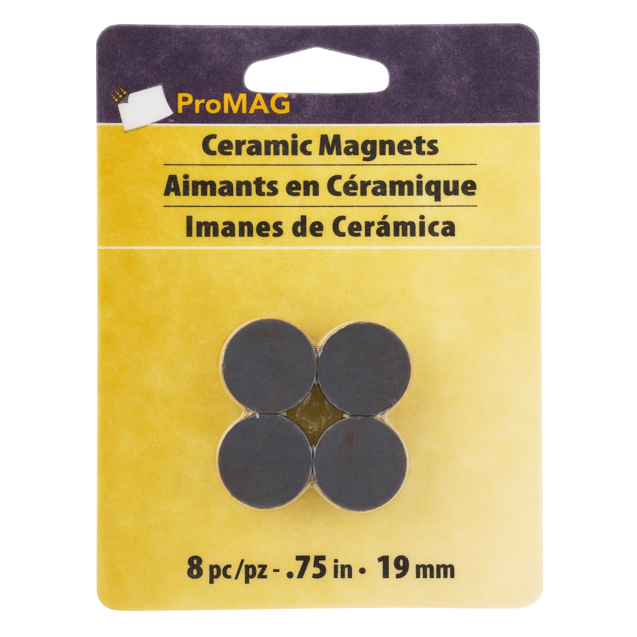 ProMAG&#xAE; Round Ceramic Magnets, 8 Count